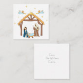 かわいいクリスマス・プレゼント用のキリスト教の降誕祭のグリーティングカード ノートカード (正面/裏面)