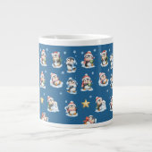 かわいいクリスマス ペンギンマグ ジャンボコーヒーマグカップ (正面)