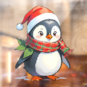 かわいいクリスマス ペンギン ショップ 装飾 ウィンドウサイン (シート2)
