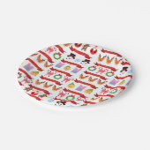 かわいいクリスマス ペーパープレート (アングル)