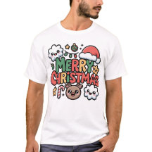 かわいいクリスマス ホリデー カートゥーンTシャツ