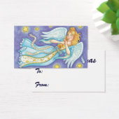 かわいいクリスマス、ホルンを演奏する音楽天使 (デスク)