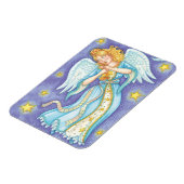 かわいいクリスマス、ホルンを演奏する音楽天使 マグネット (左側)