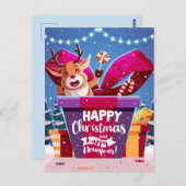 かわいいクリスマス ポストカード (正面/裏面)