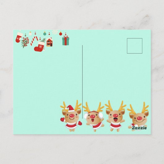 かわいいクリスマス ポストカード (裏面)