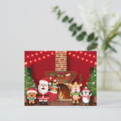 かわいいクリスマス ポストカード (スタンド正面)