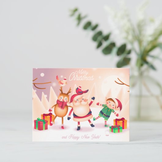 かわいいクリスマス ポストカード (スタンド正面)