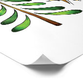 かわいいクリスマス、ライト&スターズウィズホリデー文字 ポスター (角)