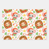 かわいいクリスマス ラッピングペーパーシート (正面3)