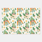 かわいいクリスマス ラッピングペーパーシート (正面)