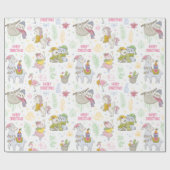 かわいいクリスマス ラッピングペーパー (フラット)