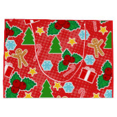 かわいいクリスマス ラージペーパーバッグ (裏面)