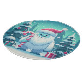かわいいクリスマス/冬のイェティ カッティングボード (角)