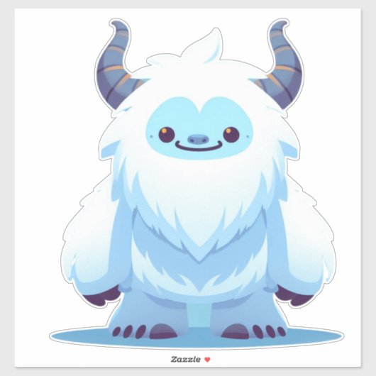 かわいいクリスマス/冬のイェティ シール (シート)