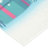 かわいいクリスマス/冬のイェティ テーブルクロス (アングル)