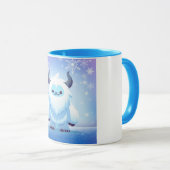 かわいいクリスマス/冬のイェティ マグカップ (正面右)