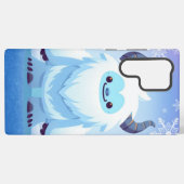 かわいいクリスマス/冬のイェティ SAMSUNG GALAXYケース (裏面横)