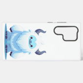 かわいいクリスマス/冬のイェティ SAMSUNG GALAXYケース (裏面横)