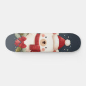 かわいいクリスマス/冬のクマのリース スケートボード (横)
