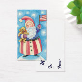 かわいいクリスマス、愛国的なサンタクロース国旗 (デスク)