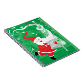 かわいいクリスマス、歌って踊るサンタクロース ノートブック (右側)