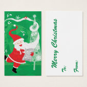 かわいいクリスマス、歌と踊りサンタクロース (正面&裏面)