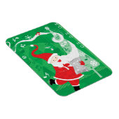 かわいいクリスマス、歌と踊りサンタクロース マグネット (右側)