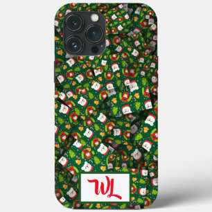 かわいいクリスマス[3D]ベアーズセーターと木 iPhone 13 PRO MAXケース