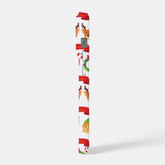 かわいいクリスマス iPhoneケース (左側面)