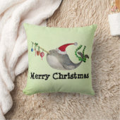 かわいいクリスマスNarwhal クッション (ブランケット)