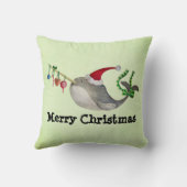 かわいいクリスマスNarwhal クッション (裏面)