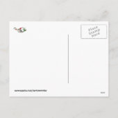 かわいいクリスマスNarwhal シーズンポストカード (裏面)