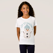 かわいいクリスマスTシャツ、男の子も女の子も  Tシャツ (正面フル)