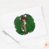 かわいいクリッター05 ラウンドシール (封筒)