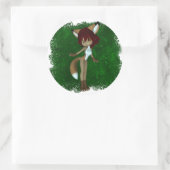 かわいいクリッター05 ラウンドシール (バッグ)