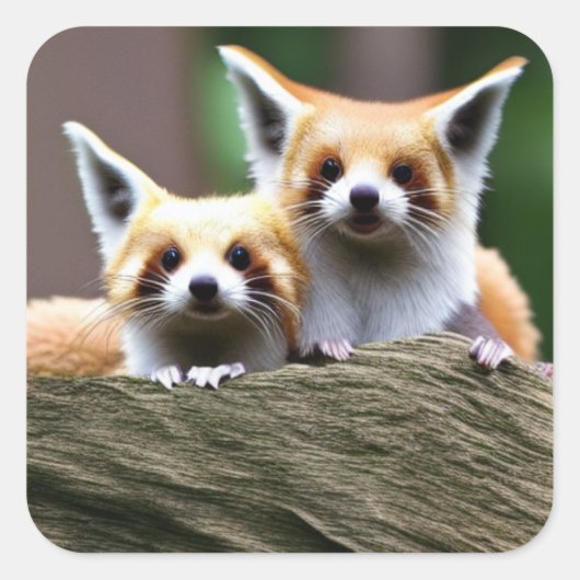 かわいいクリッター2 スクエアシール (正面)