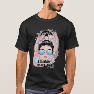 かわいいクリーニングの女性 – クリーニング髪気にはない Tシャツ