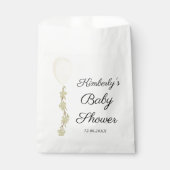 かわいいクリームバルーン赤ちゃんシャワー フェイバーバッグ (正面)