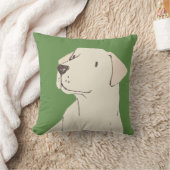 かわいいクリームラブラドール子犬カスタマイズ愛投げピル クッション (ブランケット)