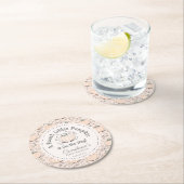 かわいいクリームリトルカボチャ秋ベビーシャワー ラウンドペーパーコースター (インサイチュ)