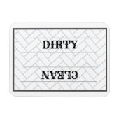 かわいいクリーン汚れた農家キッチン マグネット (横)