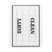 かわいいクリーン汚れた農家キッチン マグネット (縦)