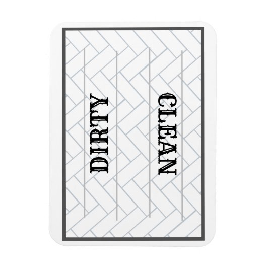 かわいいクリーン汚れた農家キッチン マグネット (縦)