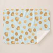 かわいいクルミのナッツパターン シェルパブランケット (正面(横))