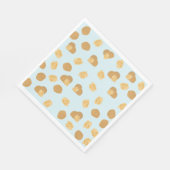 かわいいクルミのナッツパターン スタンダードランチョンナプキン (角)