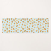 かわいいクルミのナッツパターン ヨガマット (正面(横))