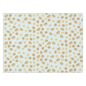 かわいいクルミナッツパターンパステルブルー テーブルクロス (正面(横))