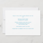 かわいいクルーズシップ家族旅行サンセットパーソナライズされた 招待状 (裏面)