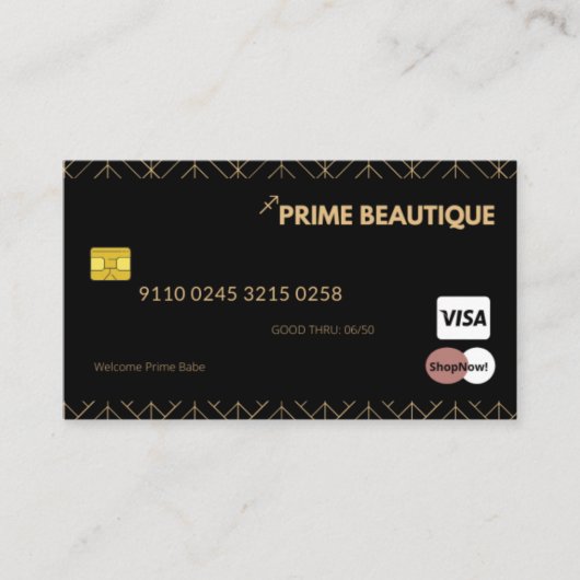 かわいいクレジットカード名刺 名刺 (正面)