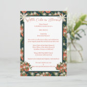 かわいいクレメンタイン| シトラス テーマのベビーシャワー 招待状 (スタンド正面)